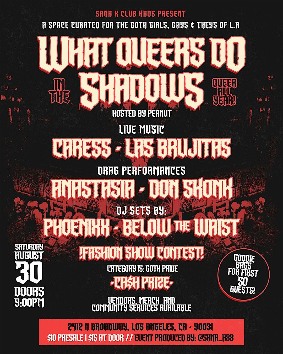What Queers Do in the Shadows: Queer All Year!, 30 August | Event in Los Angeles | AllEvents