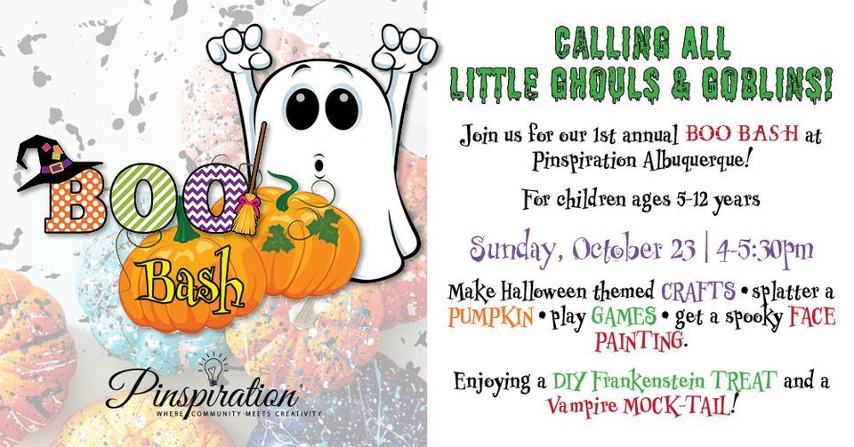 Boo Bash Sunday, Pinspiration Albuquerque, October 23 2022 AllEvents.in