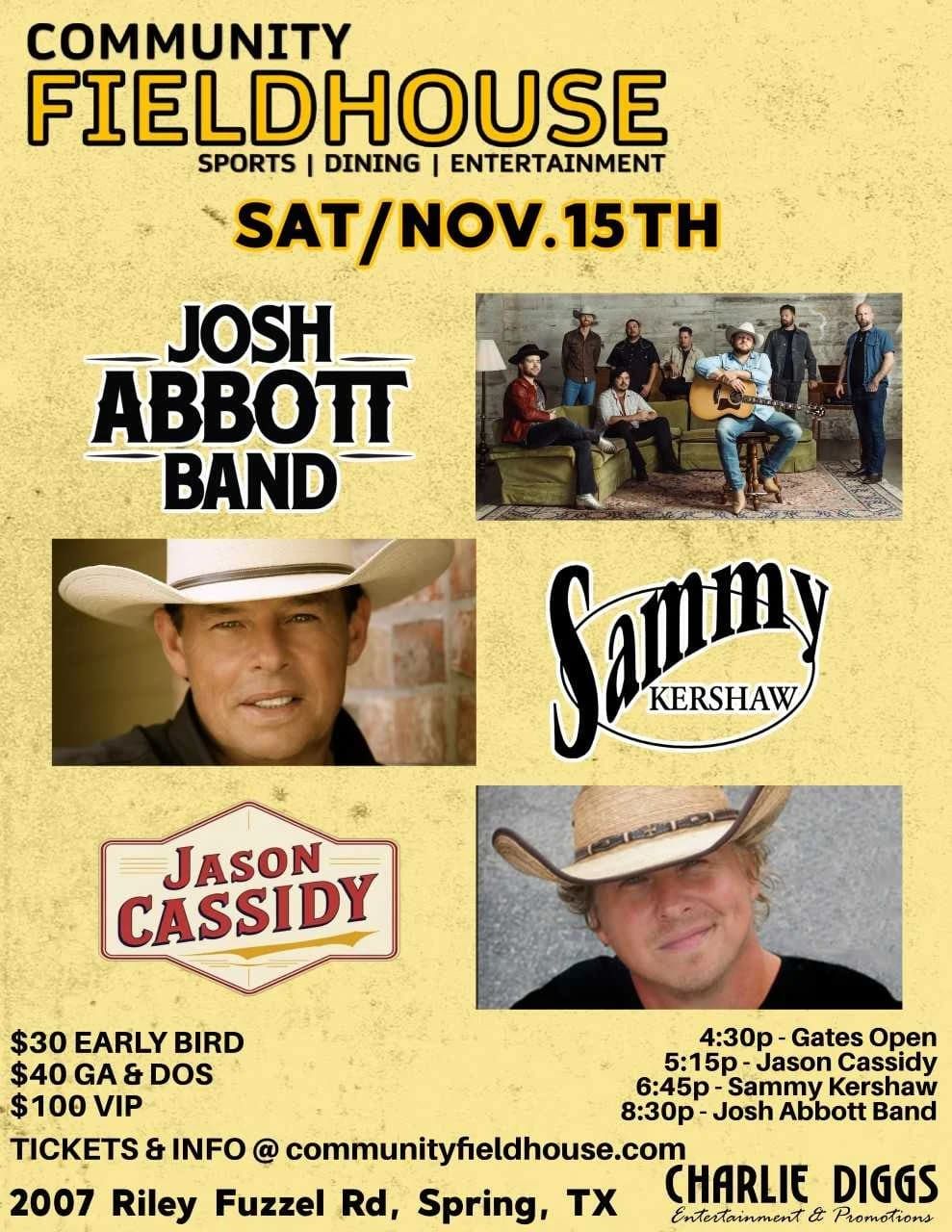 Sammy Kershaw at Grand Event Center - Golden Nugget Lake Charles, 30 January | Event in Lake Charles | AllEvents