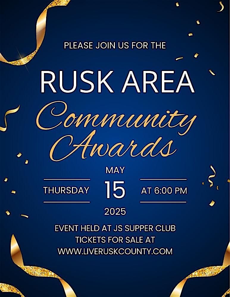 2025 RUSK AREA COMMUNITY AWARDS | Event in Ladysmith | AllEvents