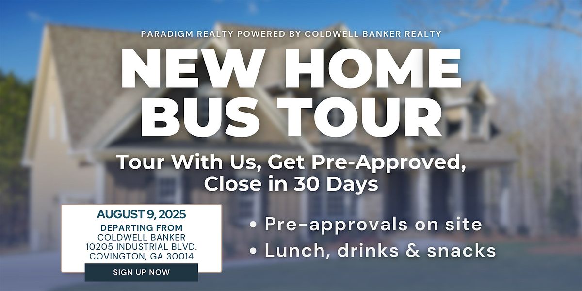 New Home Bus Tour: Next Stop — The Closing Table, 9 August | Event in Covington | AllEvents
