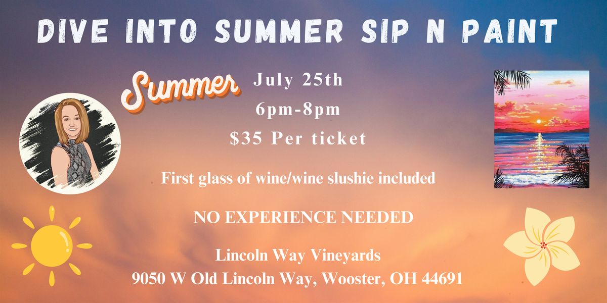 Summer Sip N Paint, 25 July | Event in Wooster | AllEvents