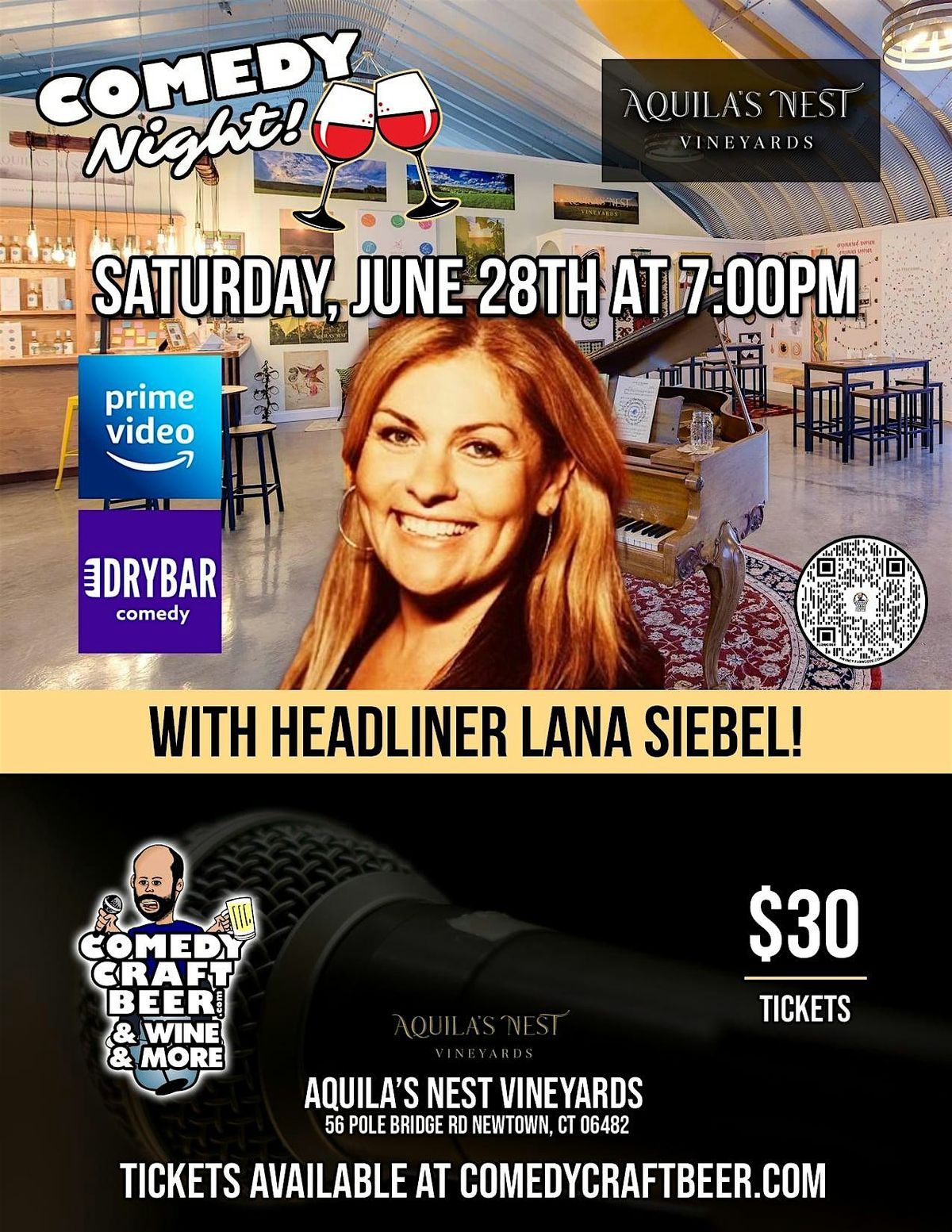 Comedy Night at Aquila's Nest Vineyard, 28 June | Event in Newtown | AllEvents