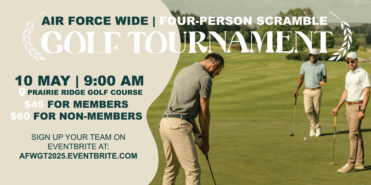 PRGC Air Force Wide Golf Tournament 2025 -  4 Person Scramble, 10 May | Event in Box Elder | AllEvents