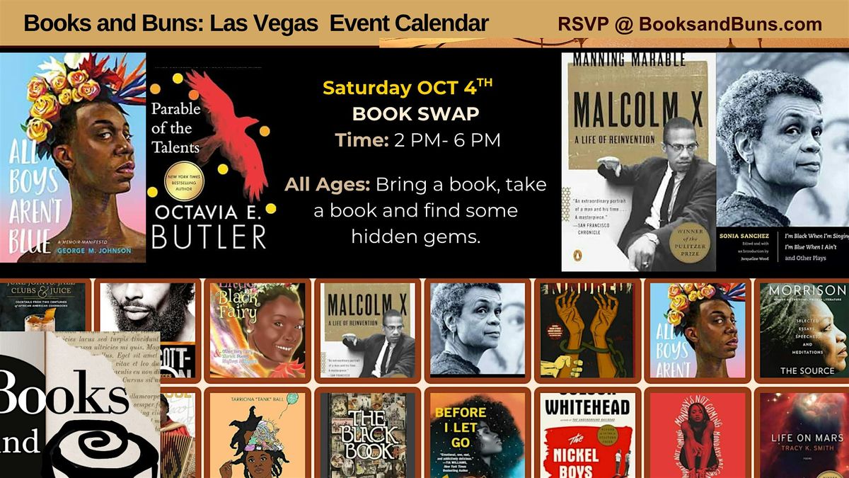 BOOK SWAP at Books and Buns: A Black Creative Arts Hub, 4 October | Event in Las Vegas | AllEvents