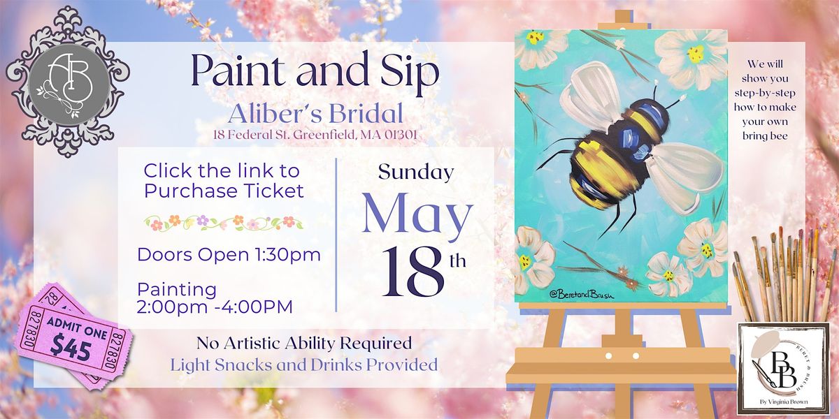 Paint & Sip at Aliber's Bridal, 18 May | Event in Greenfield | AllEvents