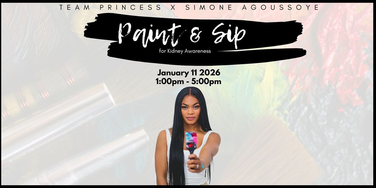 Paint & Sip for a Cause! Presented by Simone Agoussoye, 11 January | Event in Waldorf | AllEvents