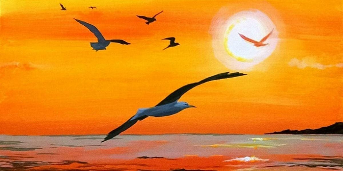 Gull-den Sunset - Paint and Sip by Classpop!™, 16 May | Event in Tyler | AllEvents
