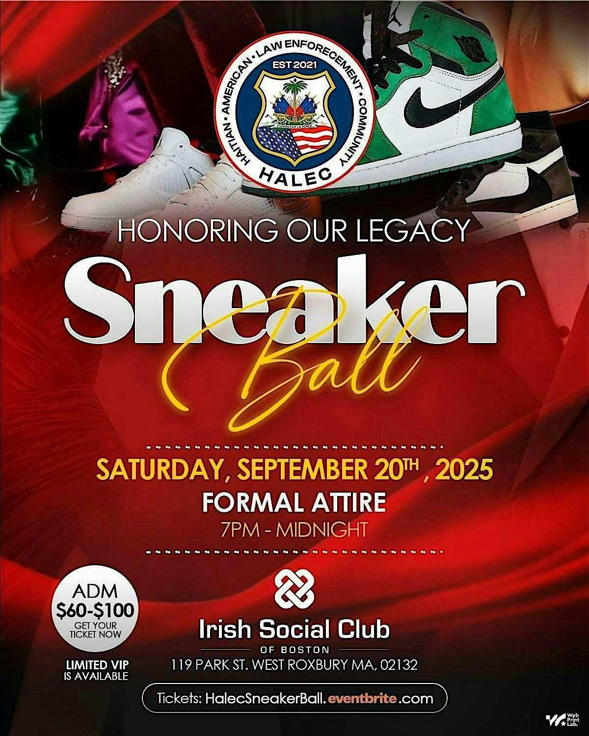 H.A.L.E.C.'s - Sneaker Ball: Honoring Our Legacy, 20 September | Event in Boston | AllEvents