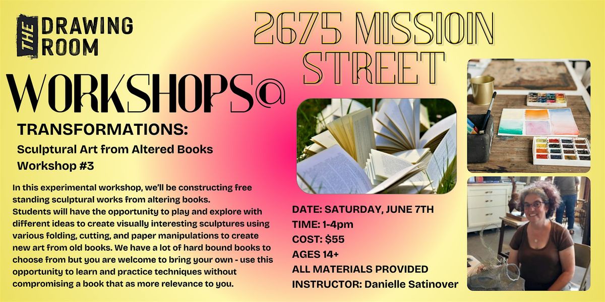 TRANSFORMATIONS: WORKSHOP #3, 14 June | Event in San Francisco | AllEvents