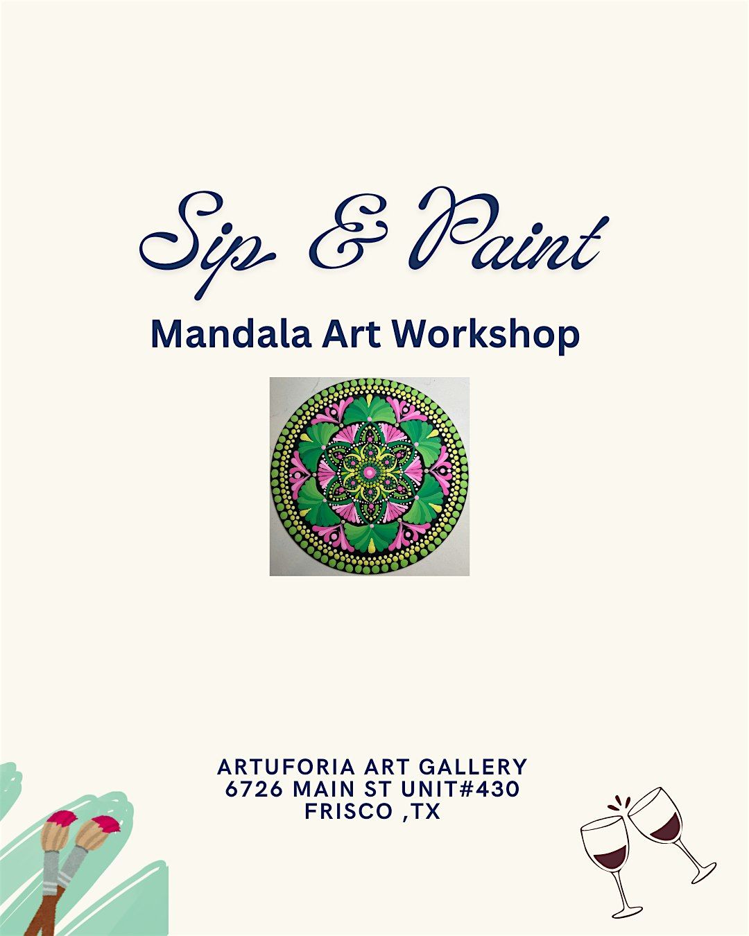 Sip & Paint @ Artuforia, 23 November | Event in Frisco | AllEvents