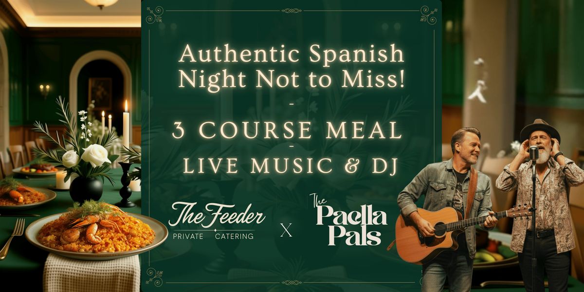 Authentic Spanish Experience 3-Course Paella Dinner & Live Music in Saltash, 13 December | Event in Saltash