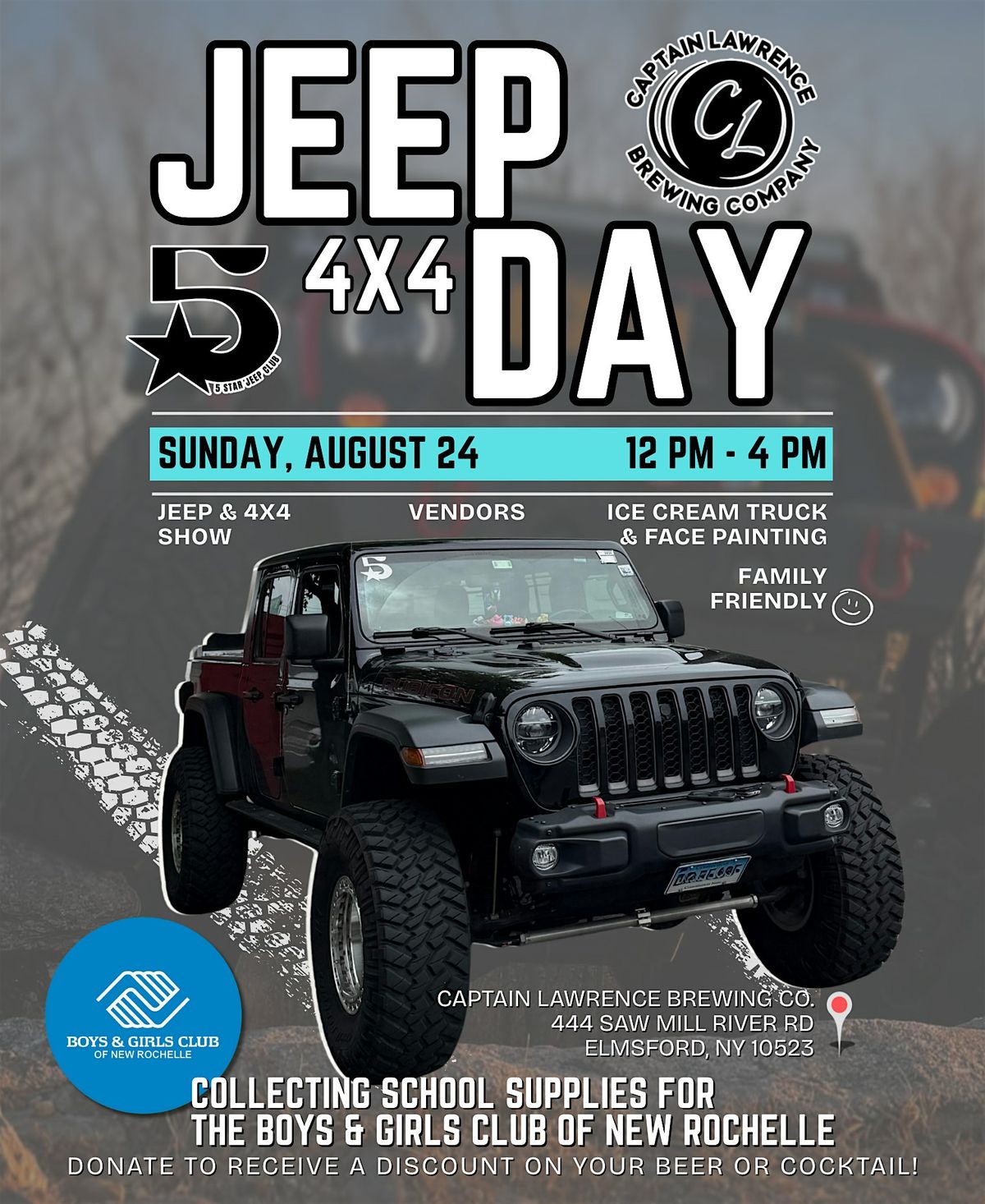 Jeep Day at Captain Lawrence Brewing Elmsford, 24 August | Event in Elmsford | AllEvents