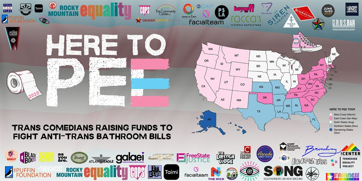 Here to Pee - A Trans Comedy Protest Tour (Baltimore, MD), 9 May | Event in Baltimore | AllEvents