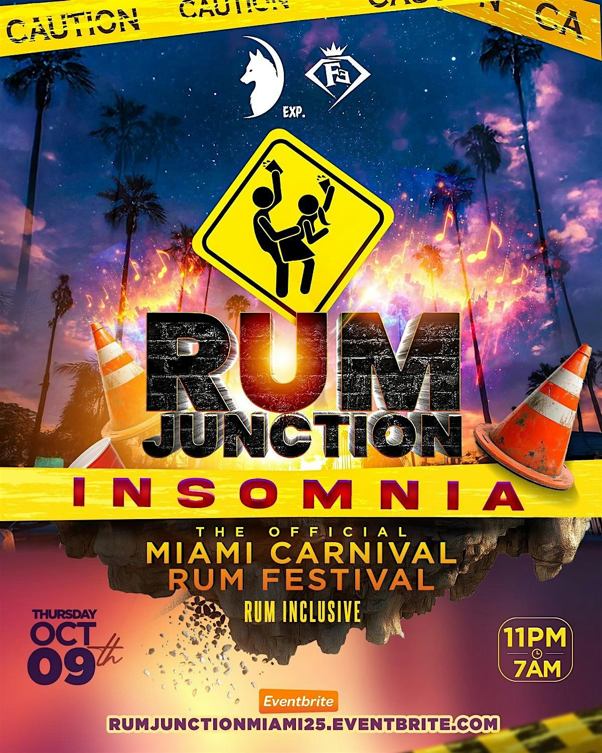 RUM JUNCTION “INSOMNIA” (MIAMI CARNIVAL THURSDAY), 9 October | Event in New York | AllEvents