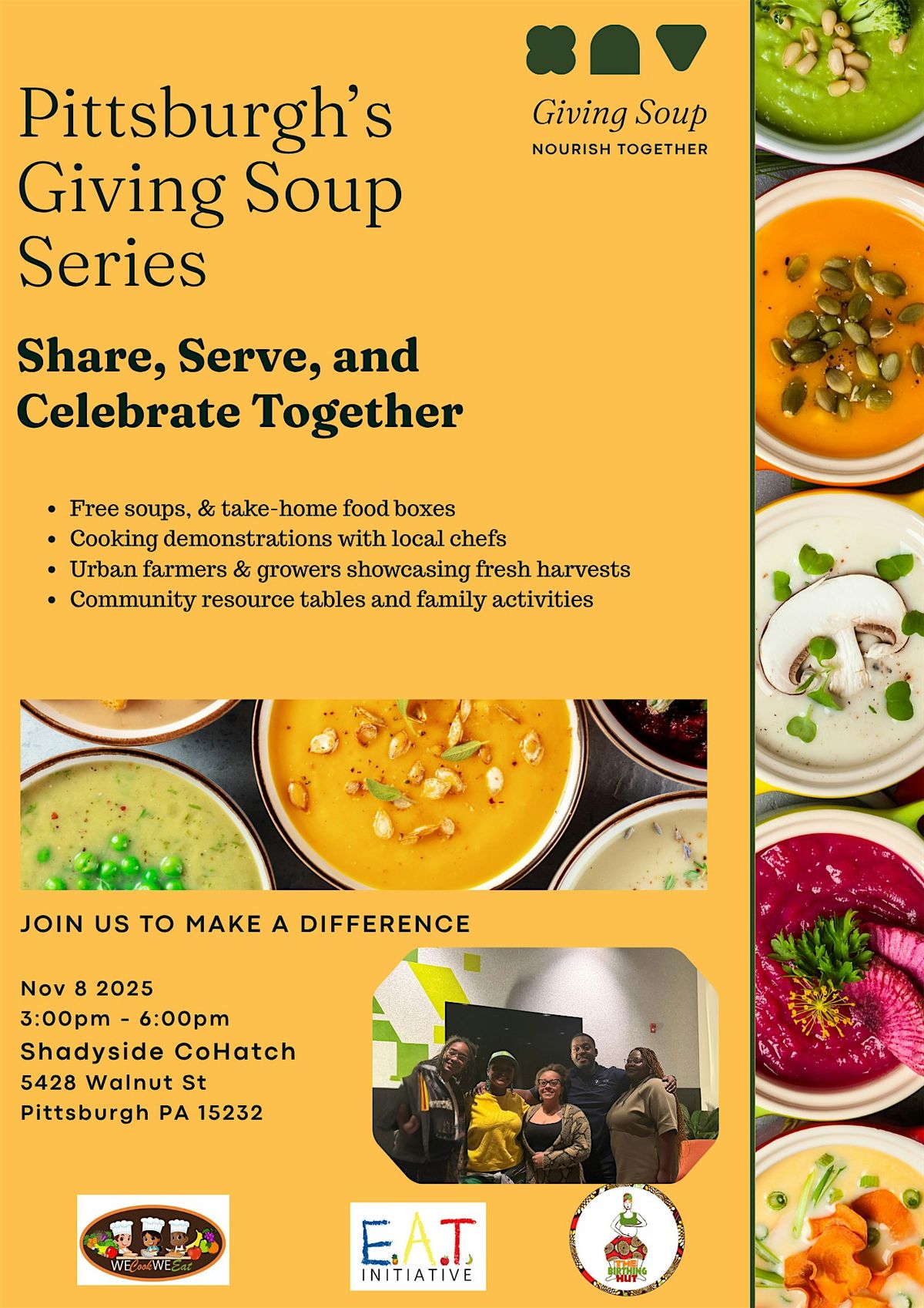 Giving Soup Series, 8 November | Event in Pittsburgh | AllEvents