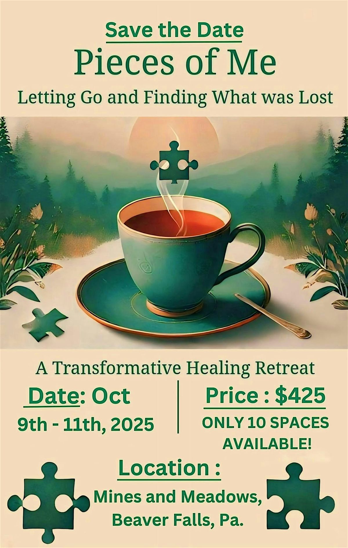 "Pieces of Me" Retreat, 9 October | Event in Wampum | AllEvents