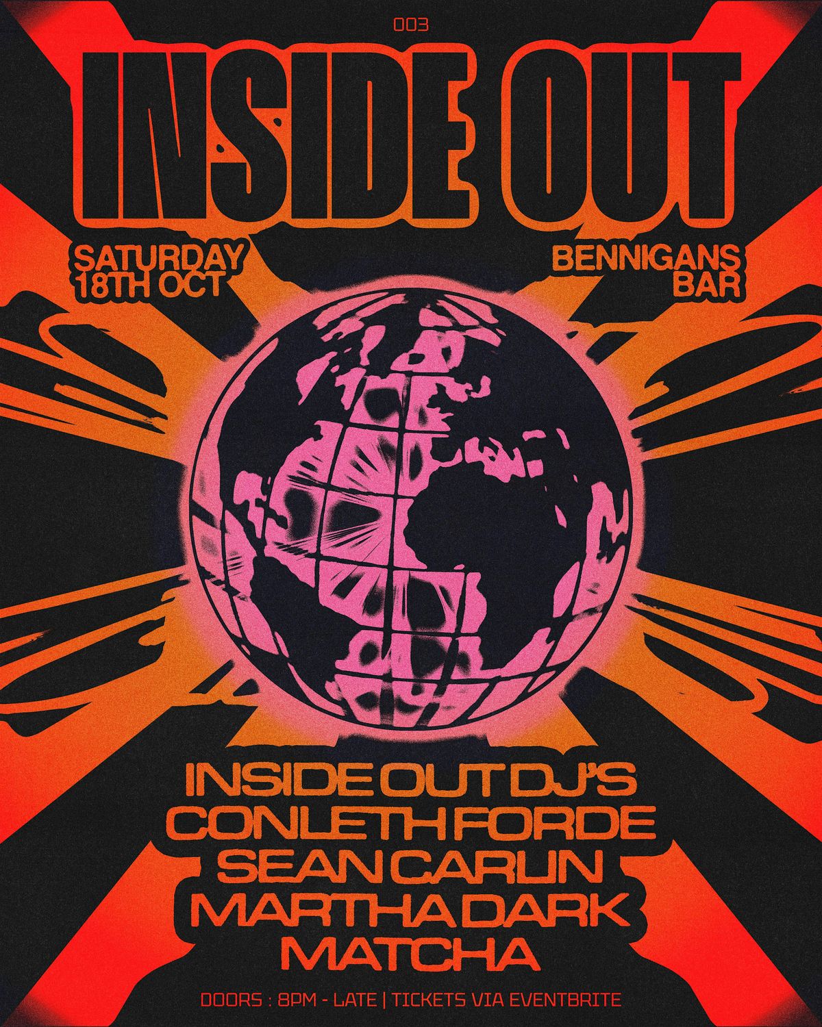 INSIDE OUT 003  - Bennigans Bar - 18th October 2025, 18 October | Event in Londonderry | AllEvents