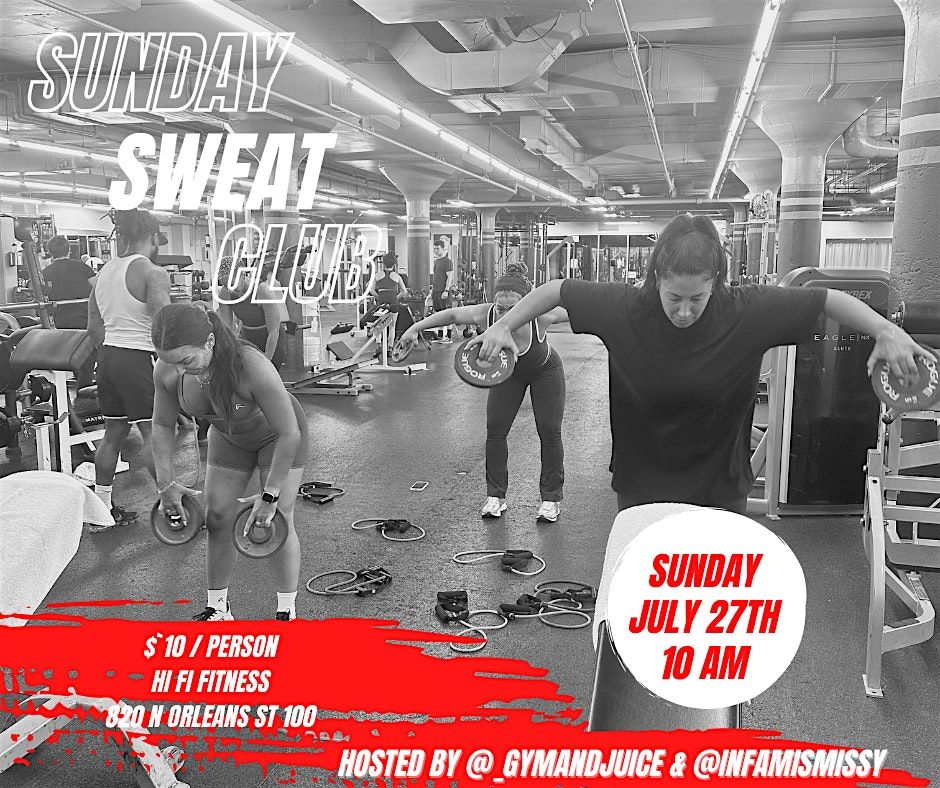 Sunday Sweat Club, 27 July | Event in Chicago | AllEvents