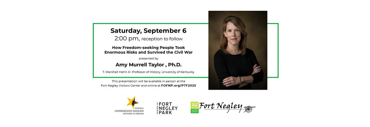 How Freedom-seeking People Took Enormous Risks and Survived the Civil War, 6 September | Event in Nashville