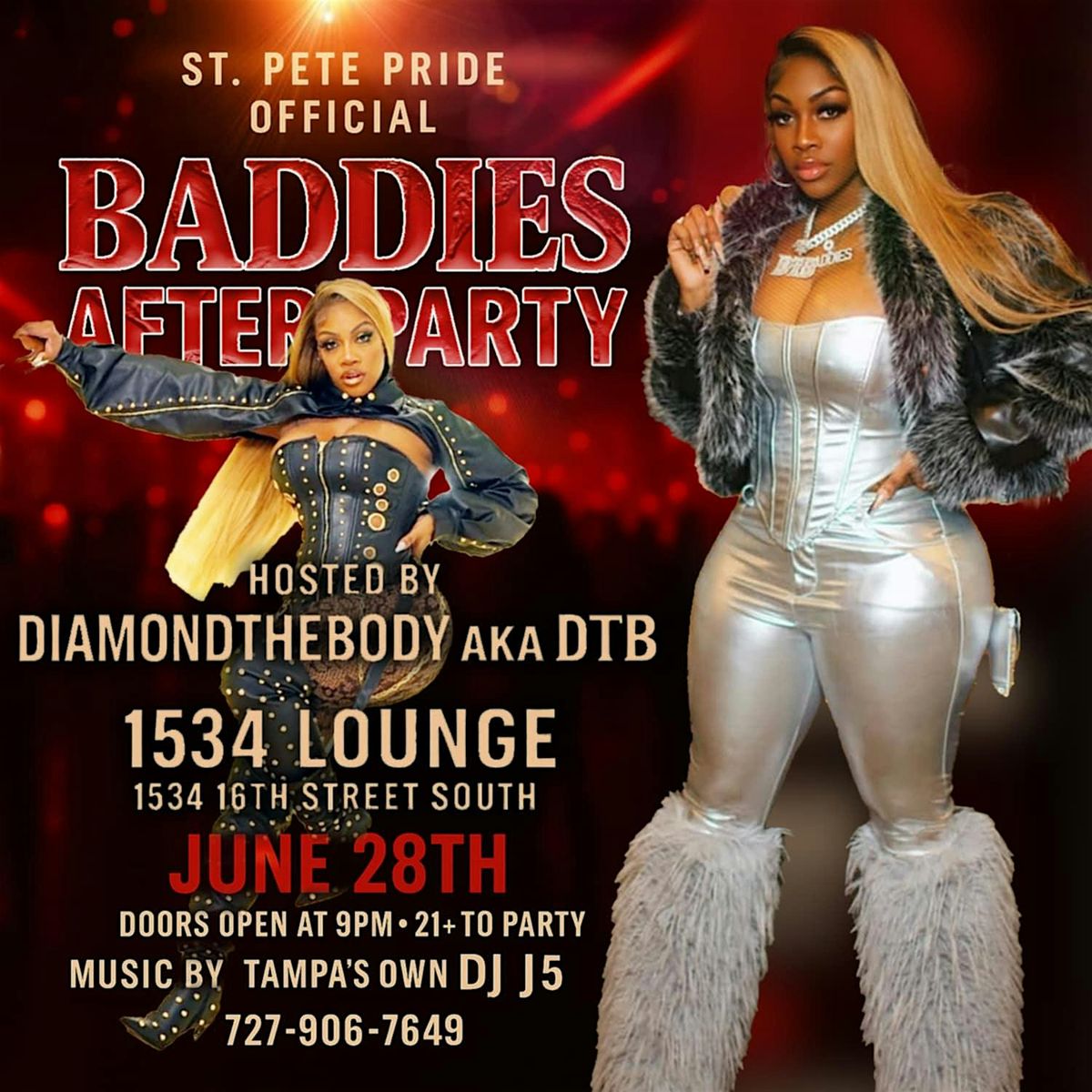 St. Pete Official Pride After-Party hosted by Diamondthebody aka DTB, 28 June | Event in St. Petersburg | AllEvents