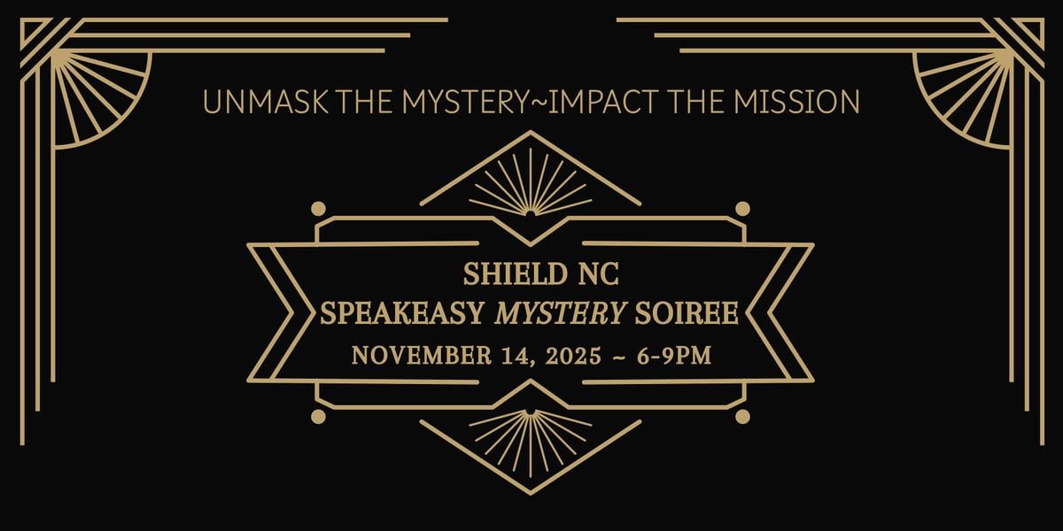 Speakeasy Mystery Soiree Fundraising Event for Shield NC, 14 November | Event in Cary | AllEvents