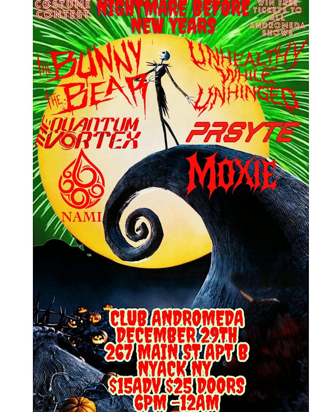 Nightmare Before New Years with The Bunny The Bear, 29 December | Event in Nyack | AllEvents