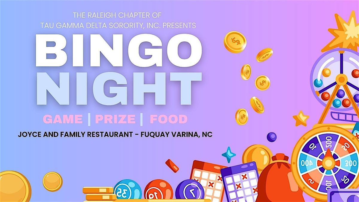 Bingo Fundraiser Night with Tau Gamma Delta Sorority, Inc., 1 November | Event in Fuquay-Varina | AllEvents