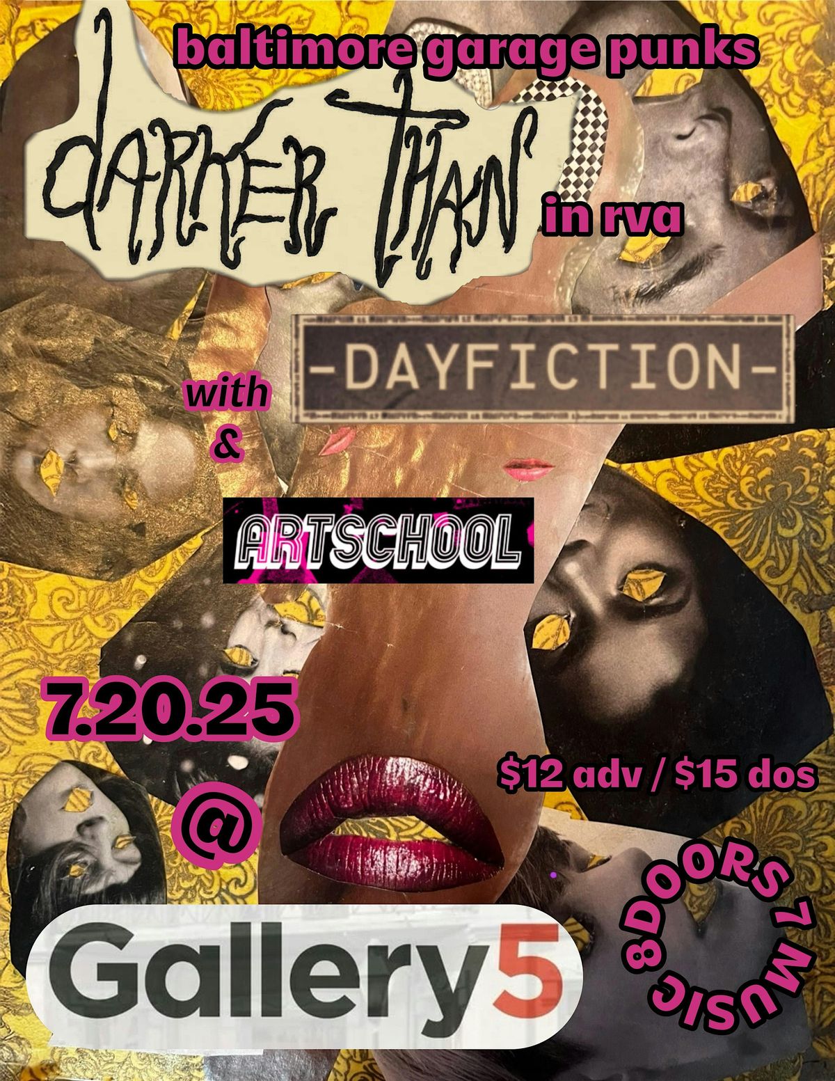 Darker Than (Baltimore), Dayfiction, Art School, 20 July | Event in Richmond | AllEvents
