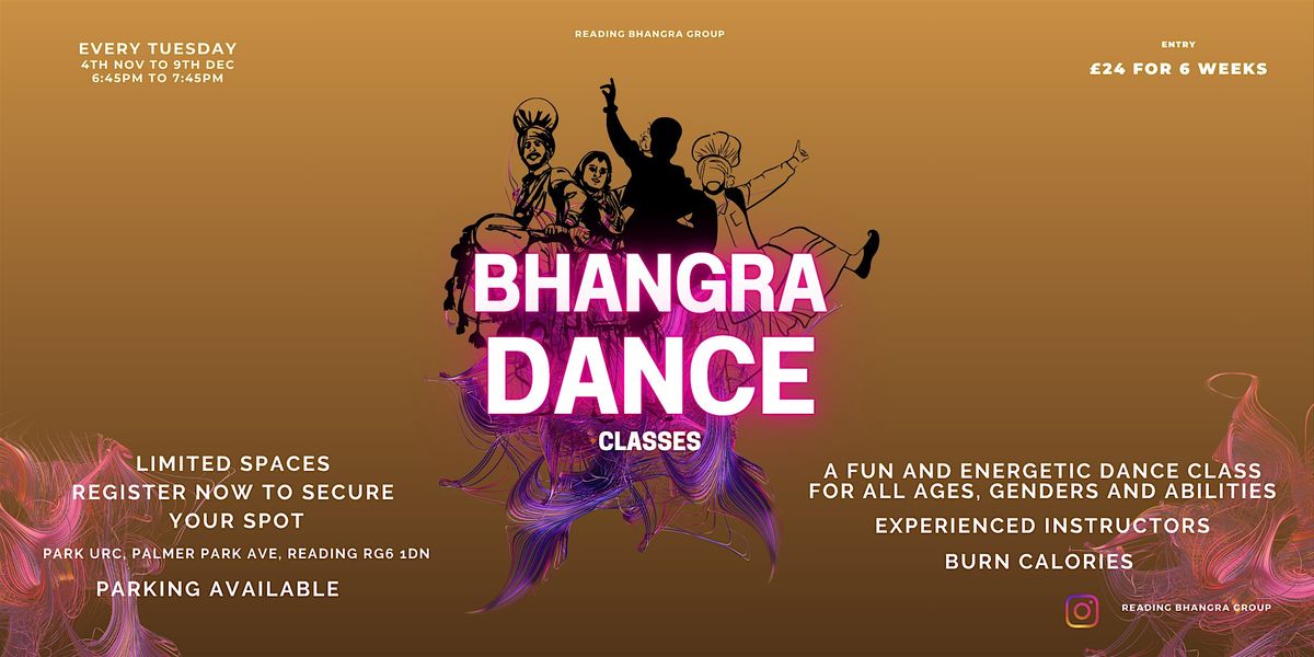 Bhangra Classes 4th Nov to 9th Dec | Event in Reading | AllEvents