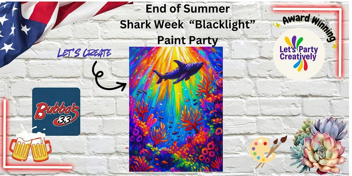 Shark Week Black Light Paint Party, 17 August | Event in Roanoke | AllEvents