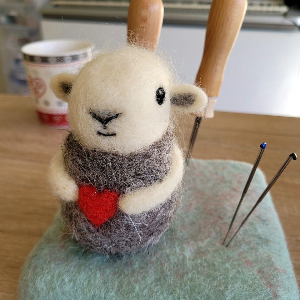 Herdwick Sheep needle felting , Craft HQ, Birkenhead, 14 March
