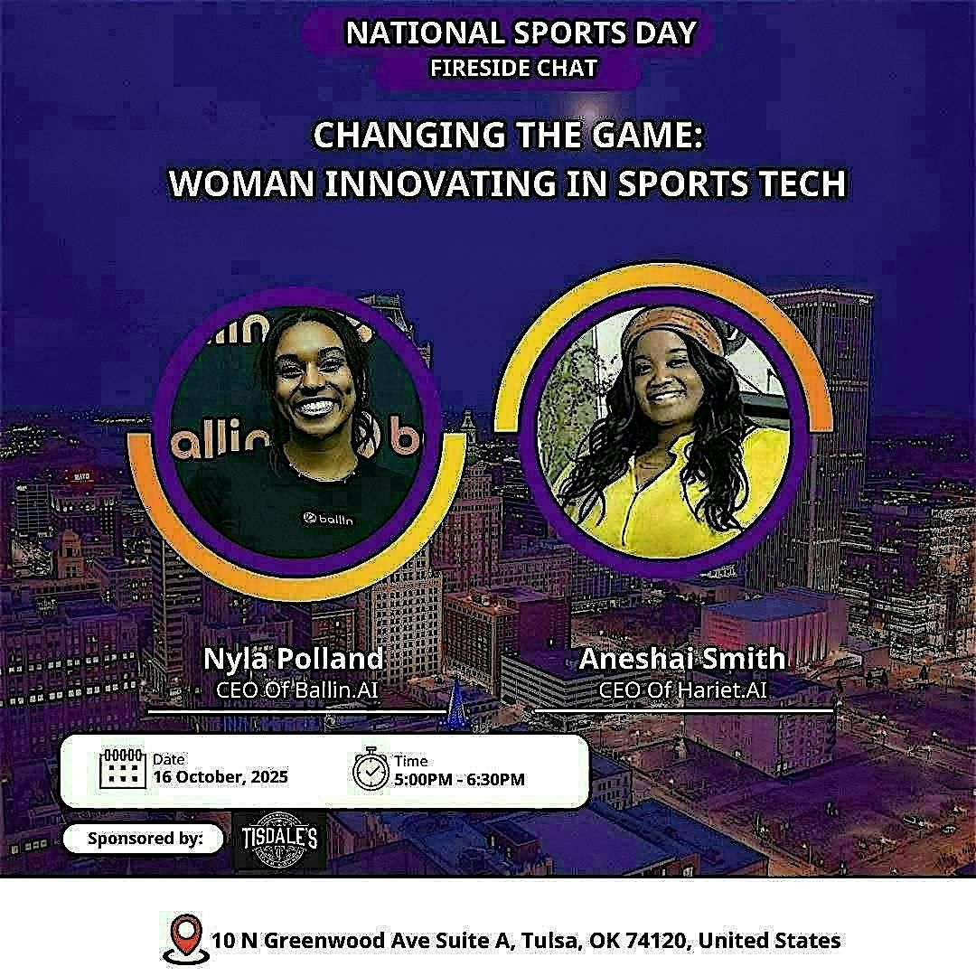 Changing the Game: Woman Innovating in Sports Tech, 16 October | Event in Tulsa | AllEvents