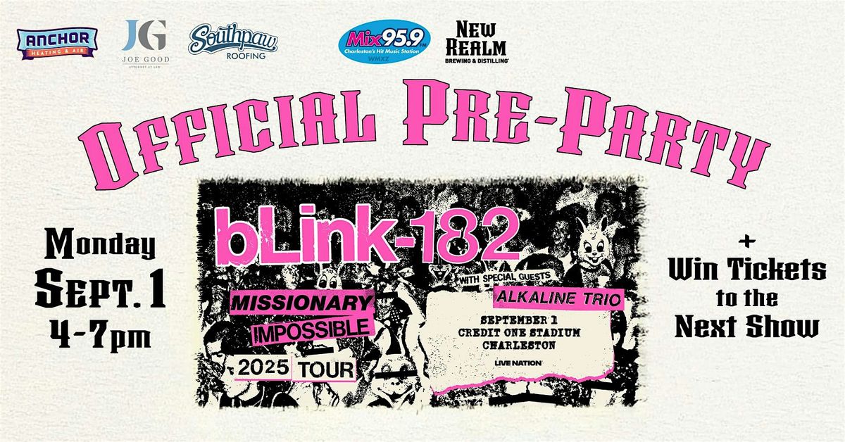 Blink-182 Pre-Party at New Realm Brewing, 1 September | Event in Charleston | AllEvents