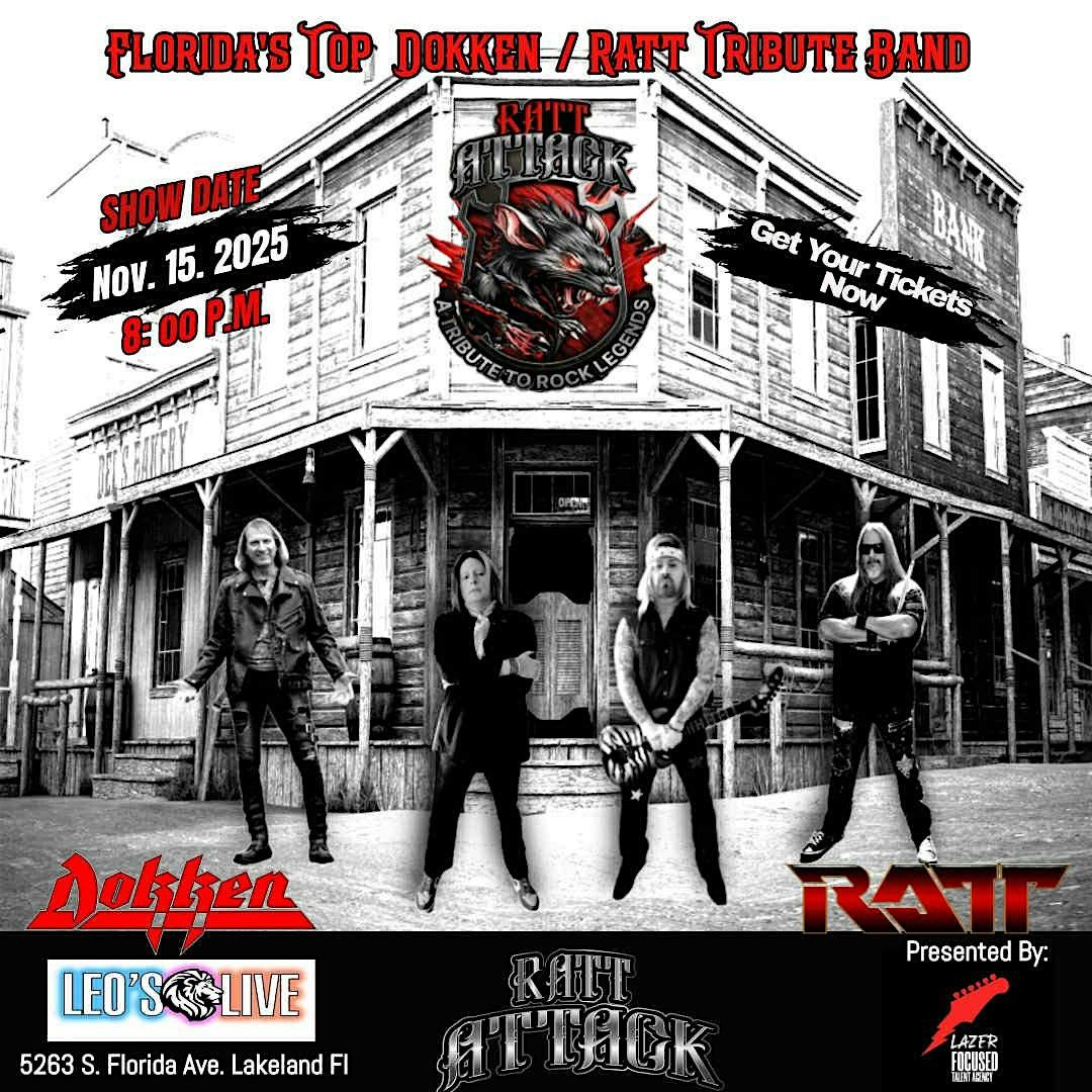 TRIBUTE TO RATT & DOKKEN - RATT ATTACK, 18 December | Event in Maitland | AllEvents