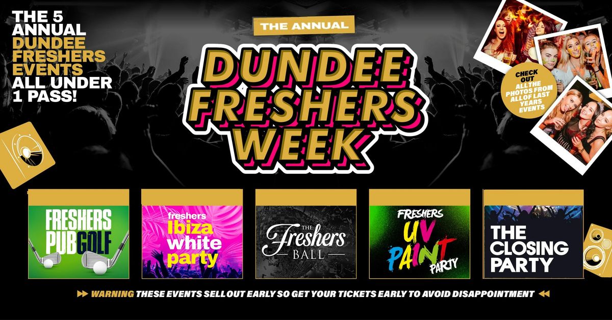 The Annual Dundee Freshers Gold Access 2025 - All Annual Events Included, 13 September | Event in Dundee | AllEvents