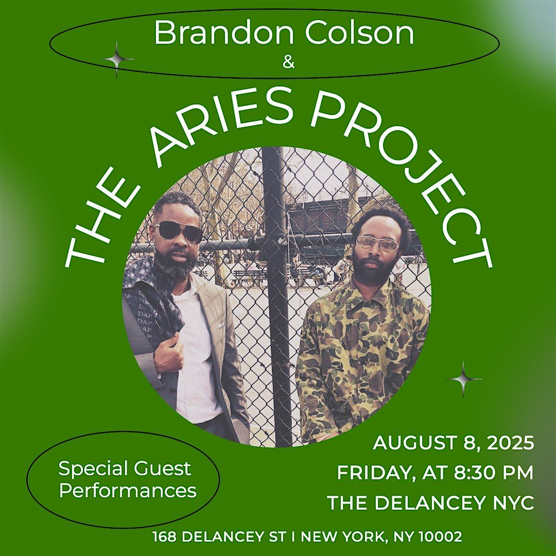 Brandon Colson & The Aries Project at The Delancey | Event in New York | AllEvents