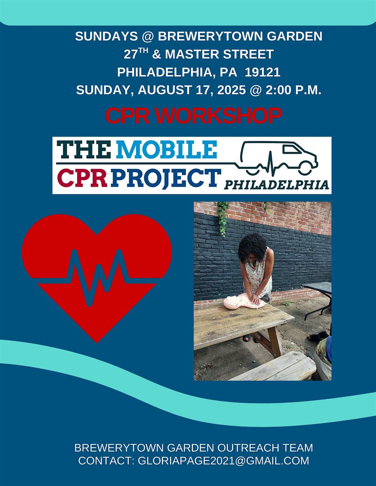 CPR WORKSHOP, 17 August | Event in Philadelphia | AllEvents