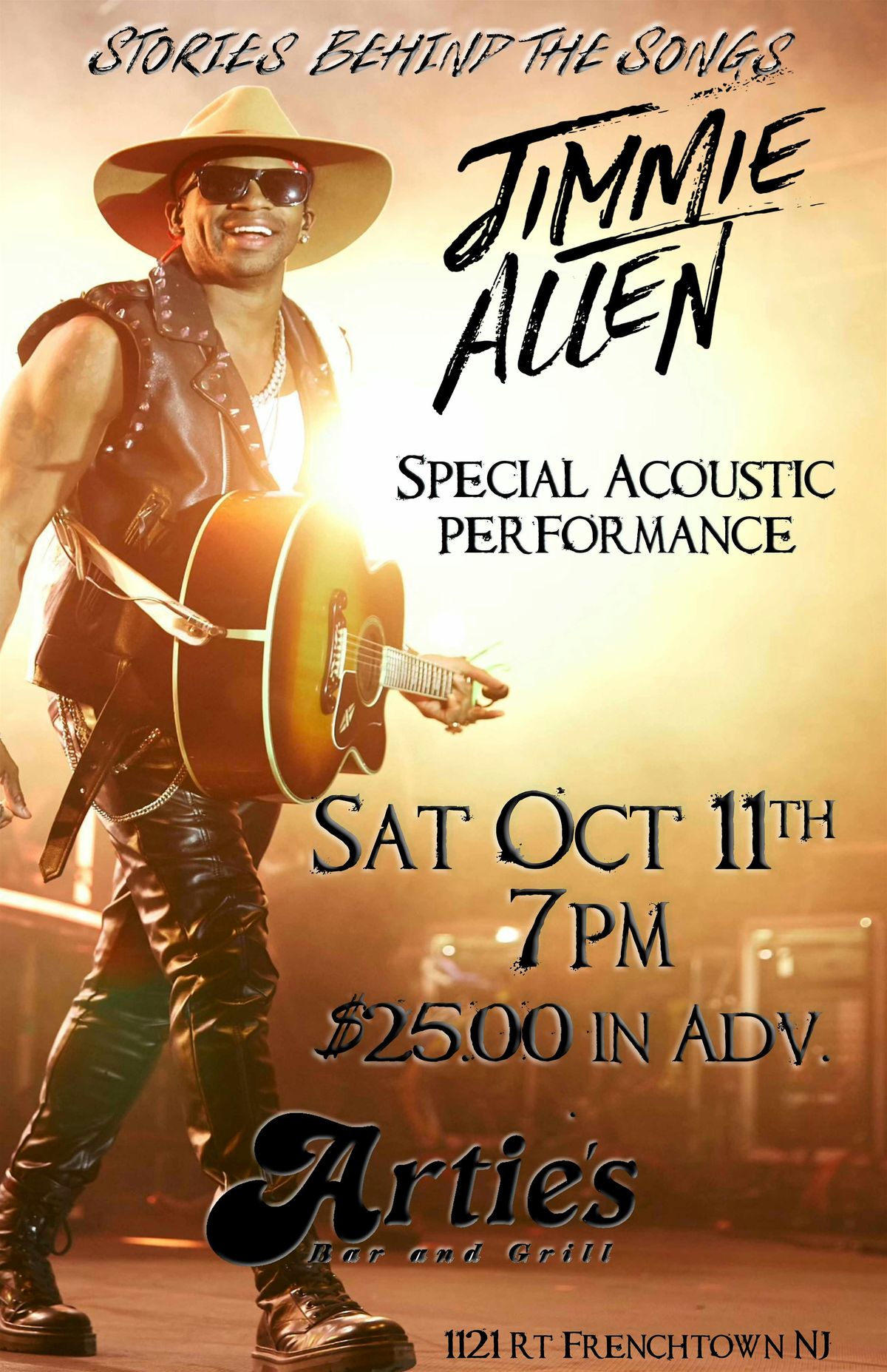 JIMMY ALLAN - The Stories Behind the Songs -, 11 October | Event in Frenchtown | AllEvents
