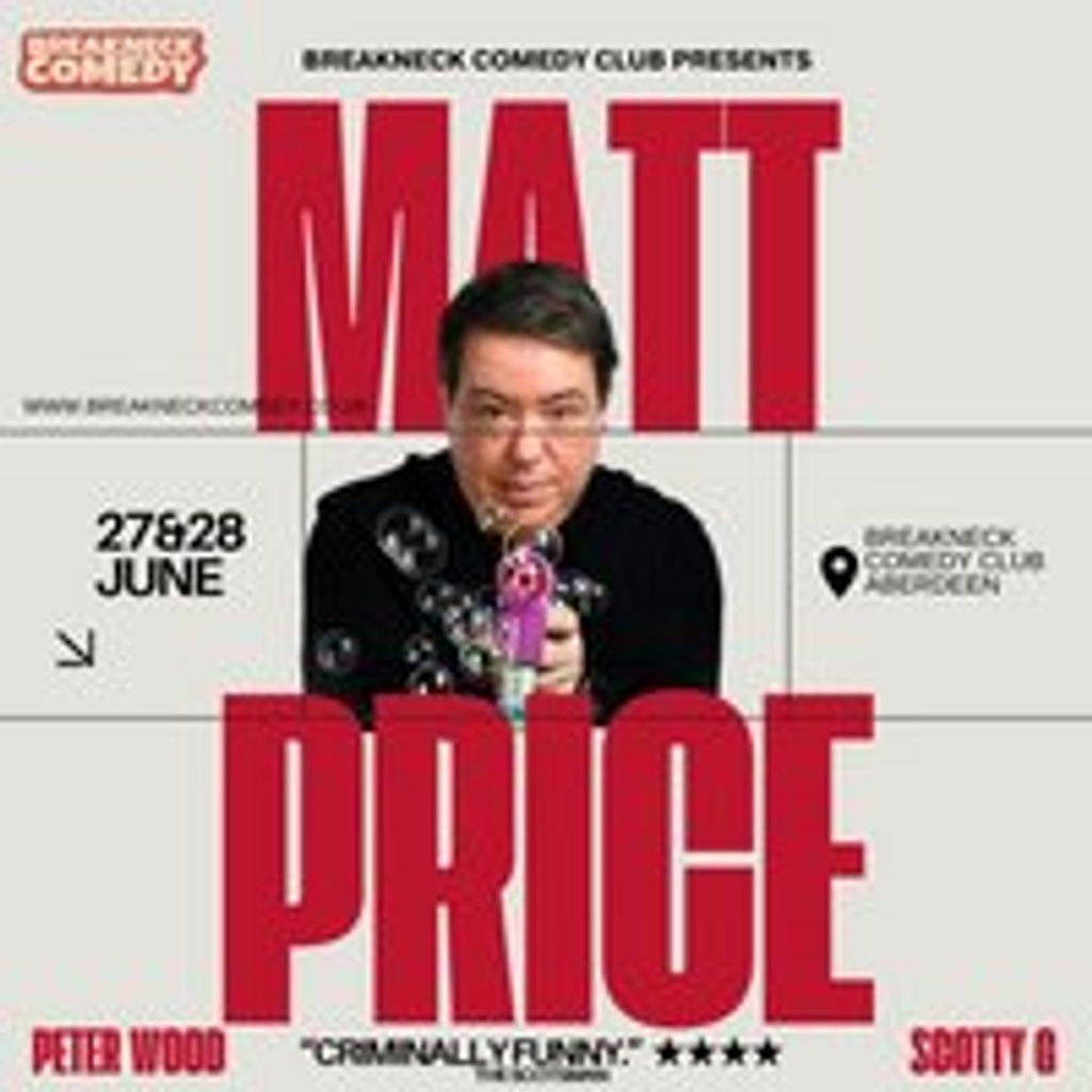 MATT PRICE : Live, 28 June | Event in Aberdeen | AllEvents
