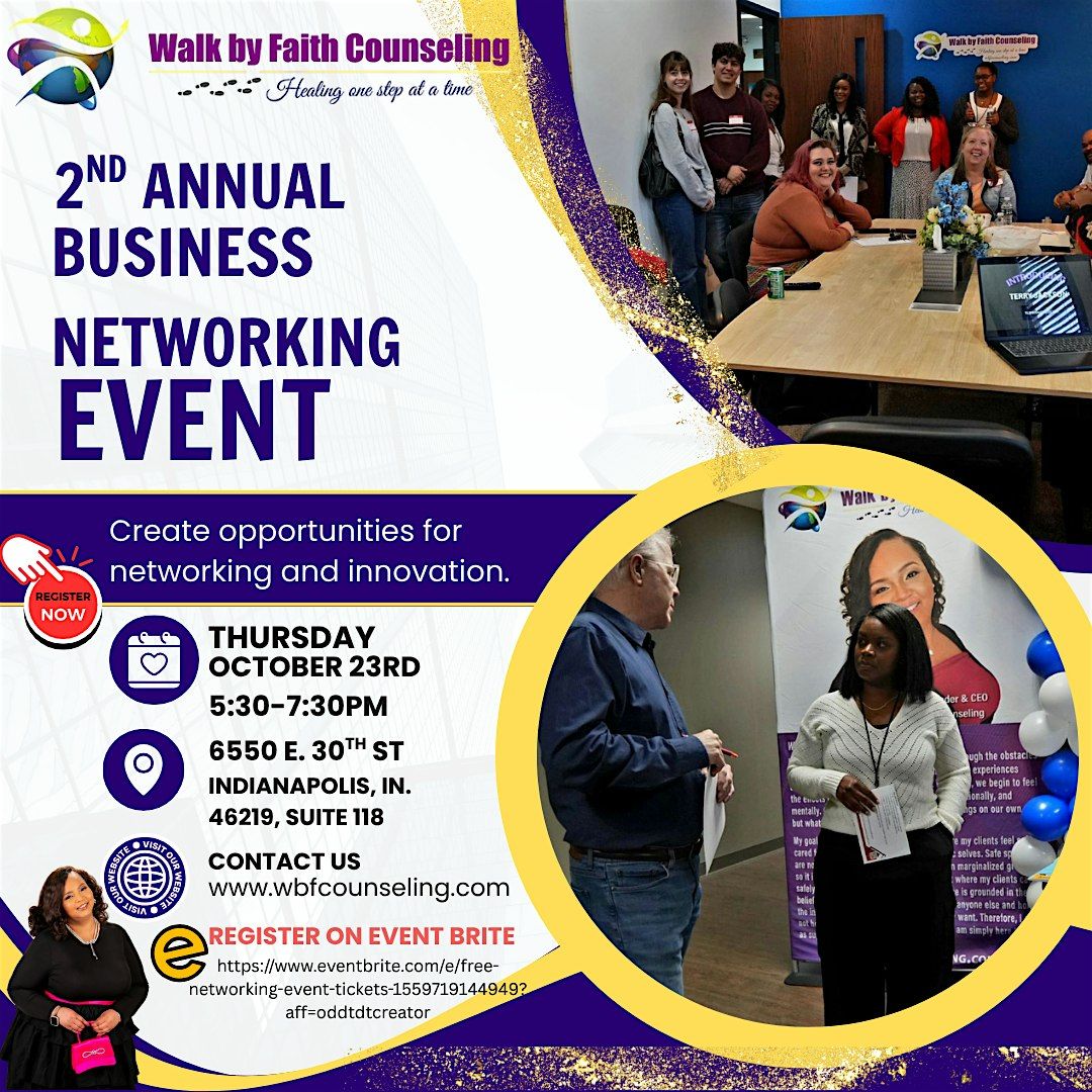 2nd Annual Free Networking Event, 23 October | Event in Indianapolis | AllEvents
