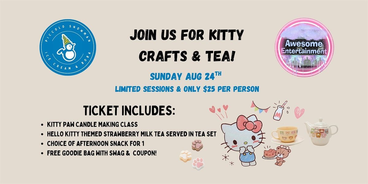 Kawaii Afternoon Tea & Candle Making Class!, 24 August | Event in Katy | AllEvents