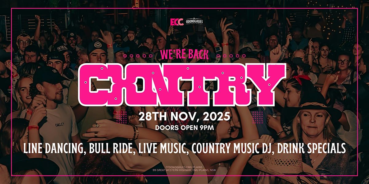 CXNTRY @ O’DONOGHUES, 28 November | Event in Emu Plains | AllEvents