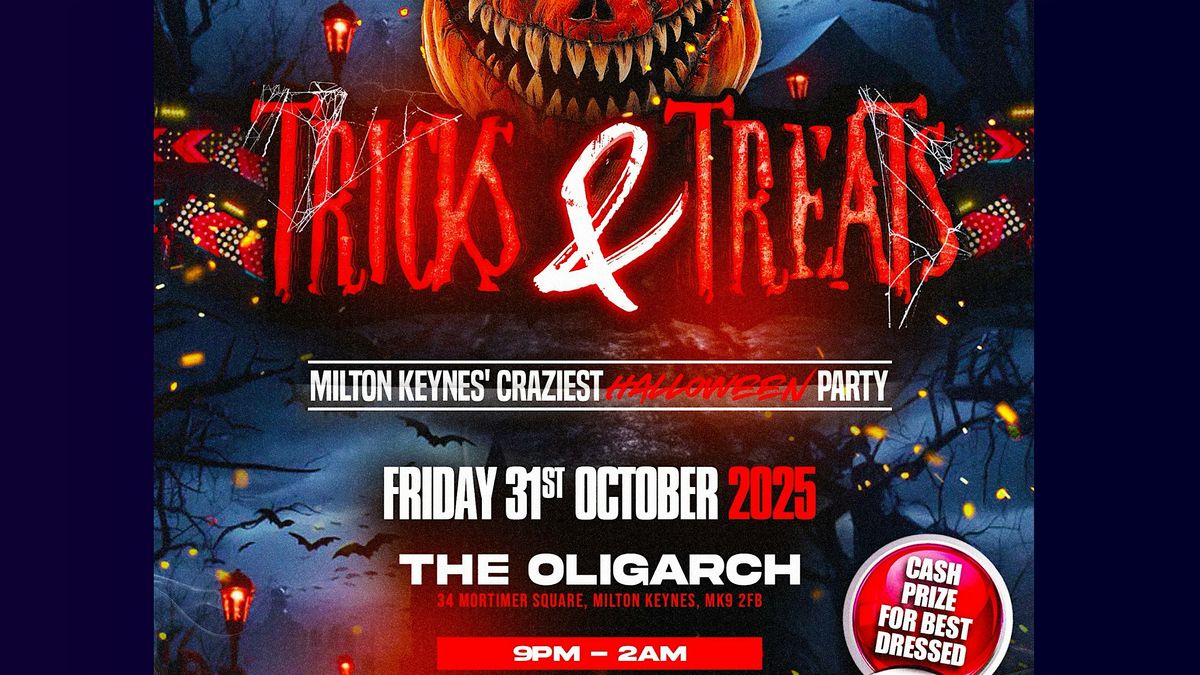 Tricks & Treats, 31 October | Event in Milton Keynes | AllEvents