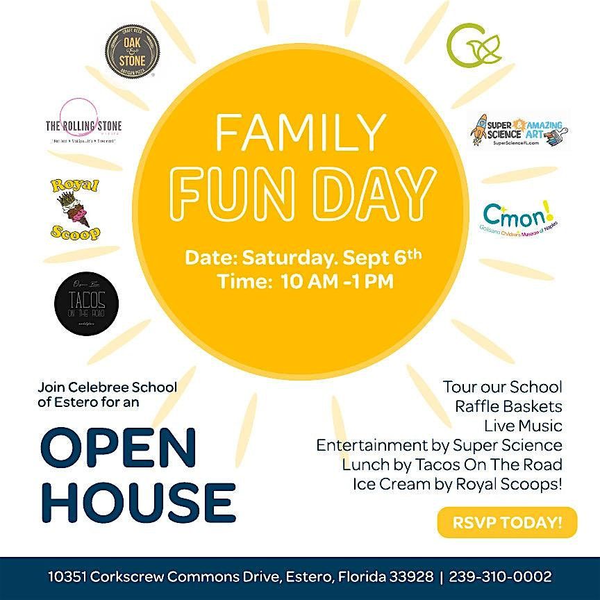 Join us for Family Fun Day at Celebree School of Estero!, 6 September | Event in Estero | AllEvents