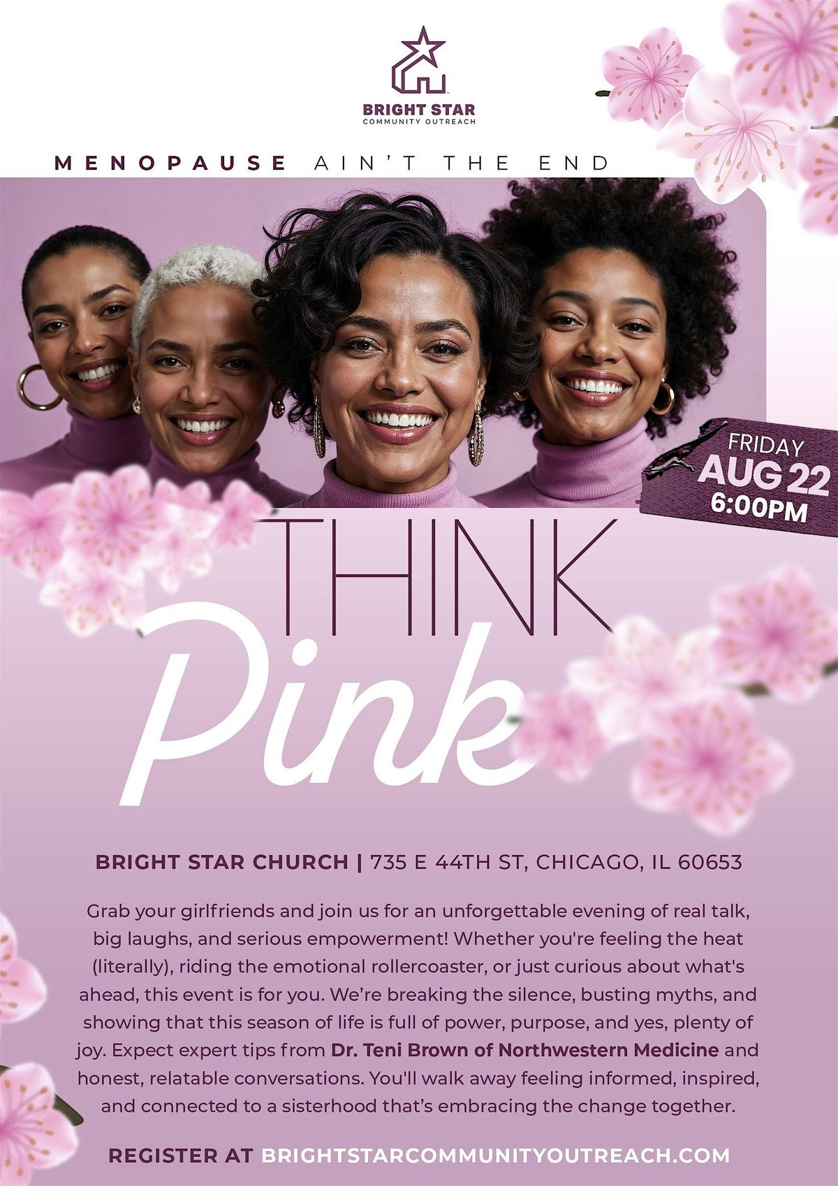 Menopause Ain't the End, 22 August | Event in Chicago | AllEvents