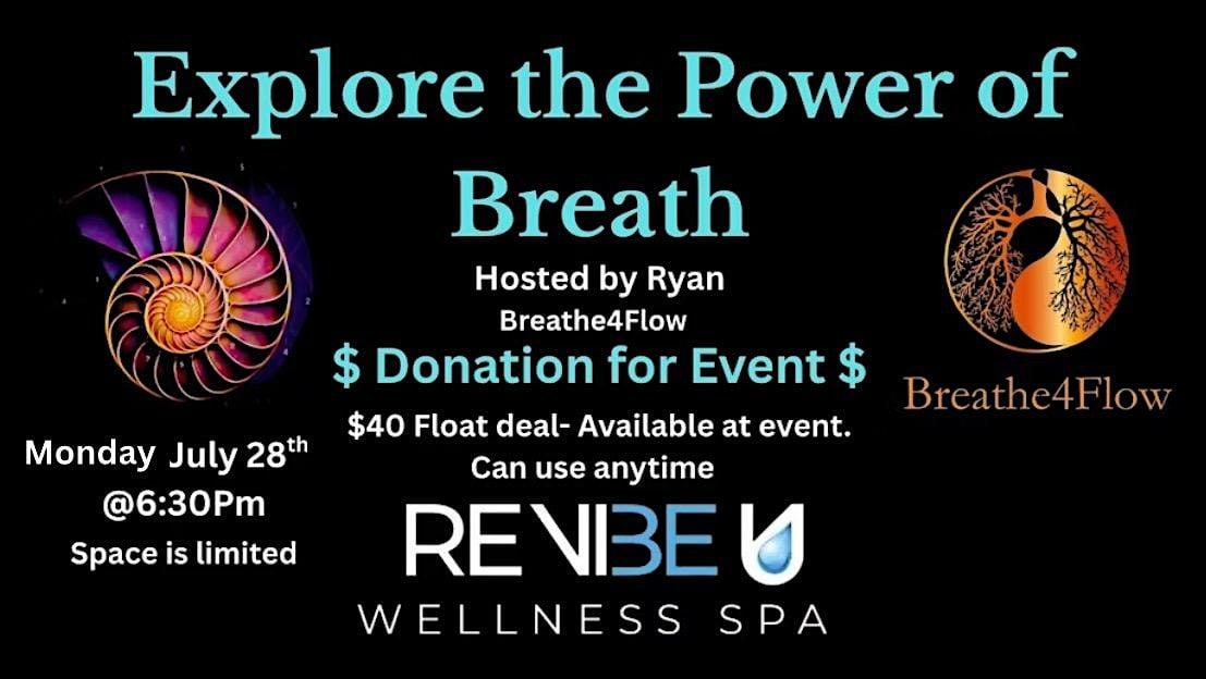 Explore the Power of the Breath @ ReVibeU Wellness Spa, 28 July | Event in Tempe | AllEvents