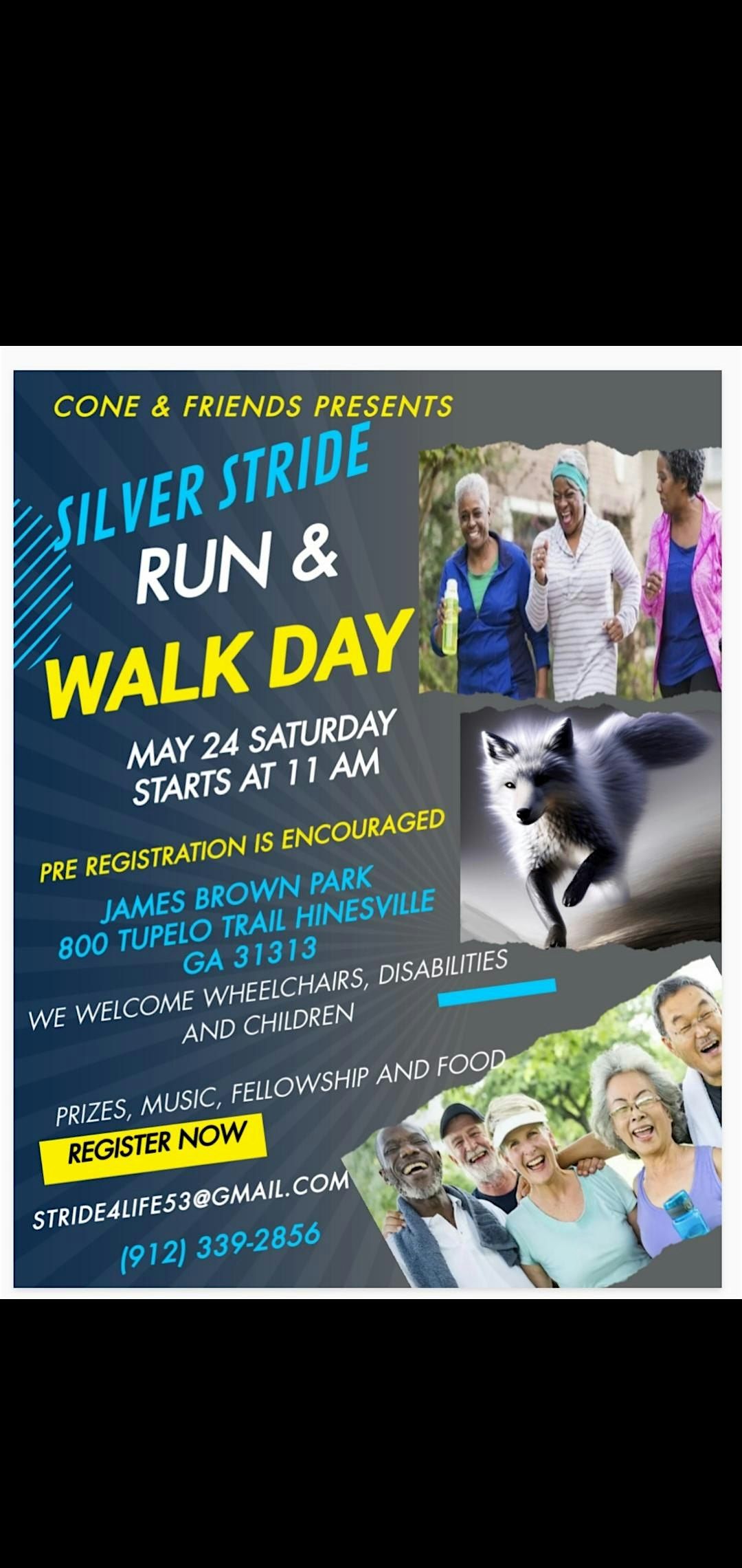 Silver Stride 2K Fun Run/Walk  + Vendor Event- Hinesville, Georgia, 24 May | Event in Hinesville | AllEvents