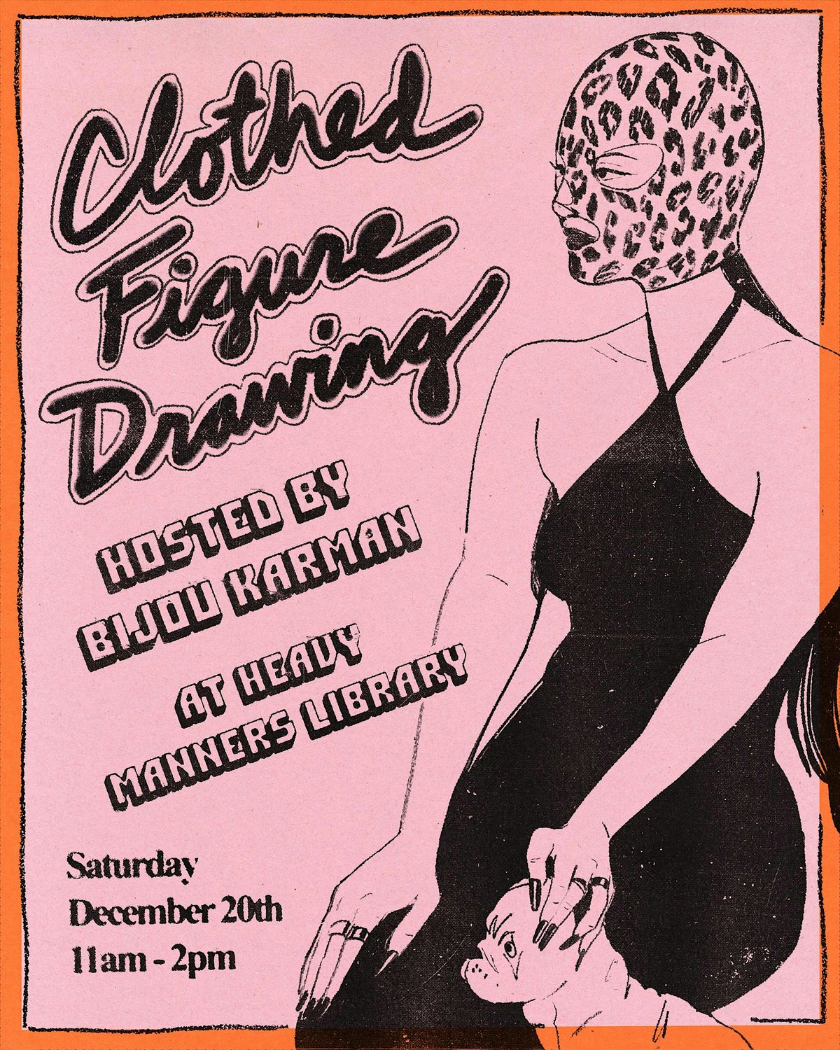 Clothed Figure Drawing at Heavy Manners Hosted by Bijou Karman (12/20), 20 December | Event in Los Angeles