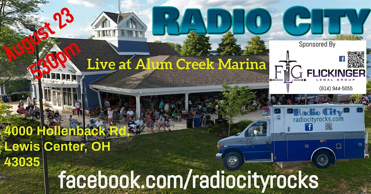 Radio City, Live at Alum Creek Marina, 23 August | Event in Lewis Center | AllEvents